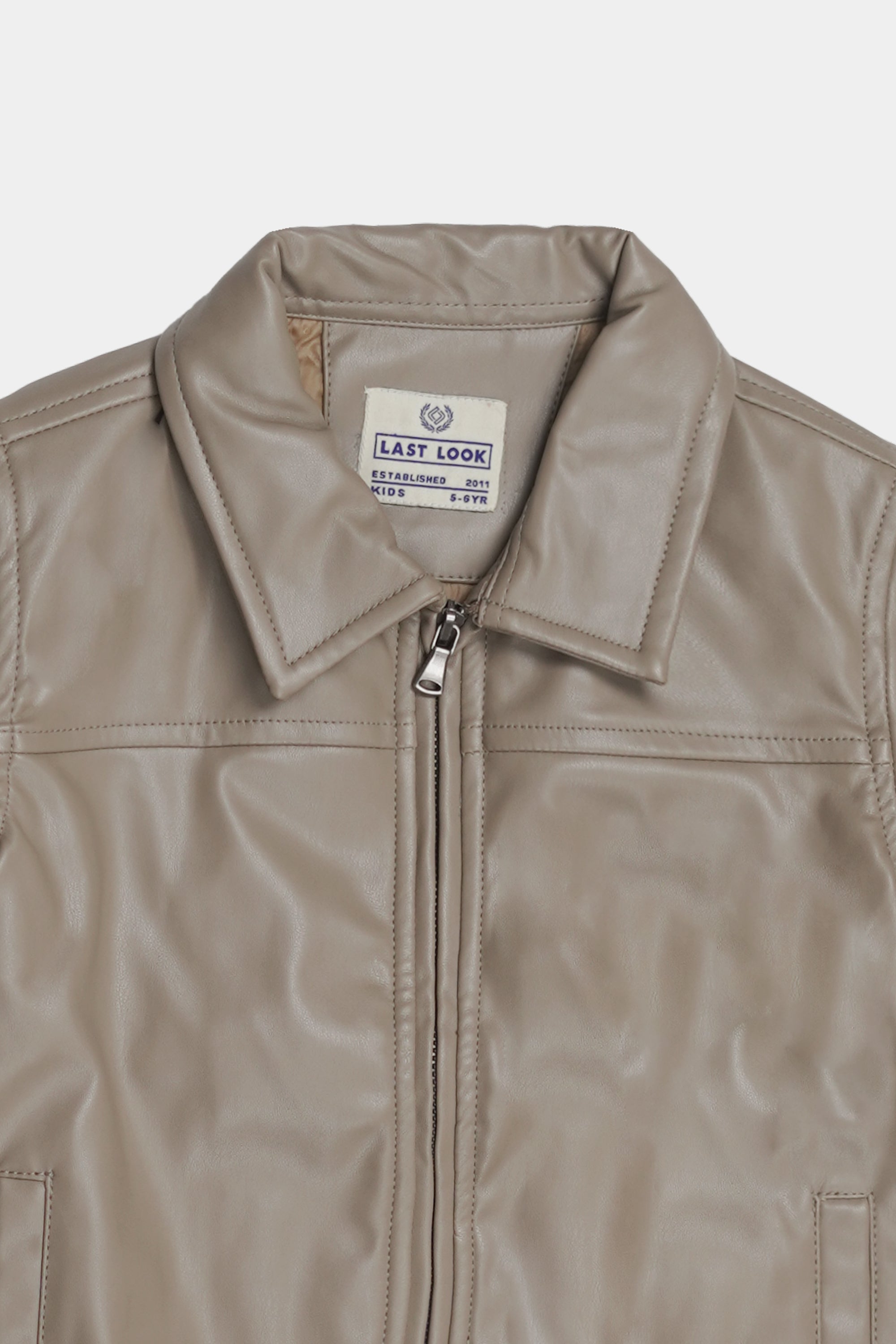 Rust PO-Leather Jacket Boys
