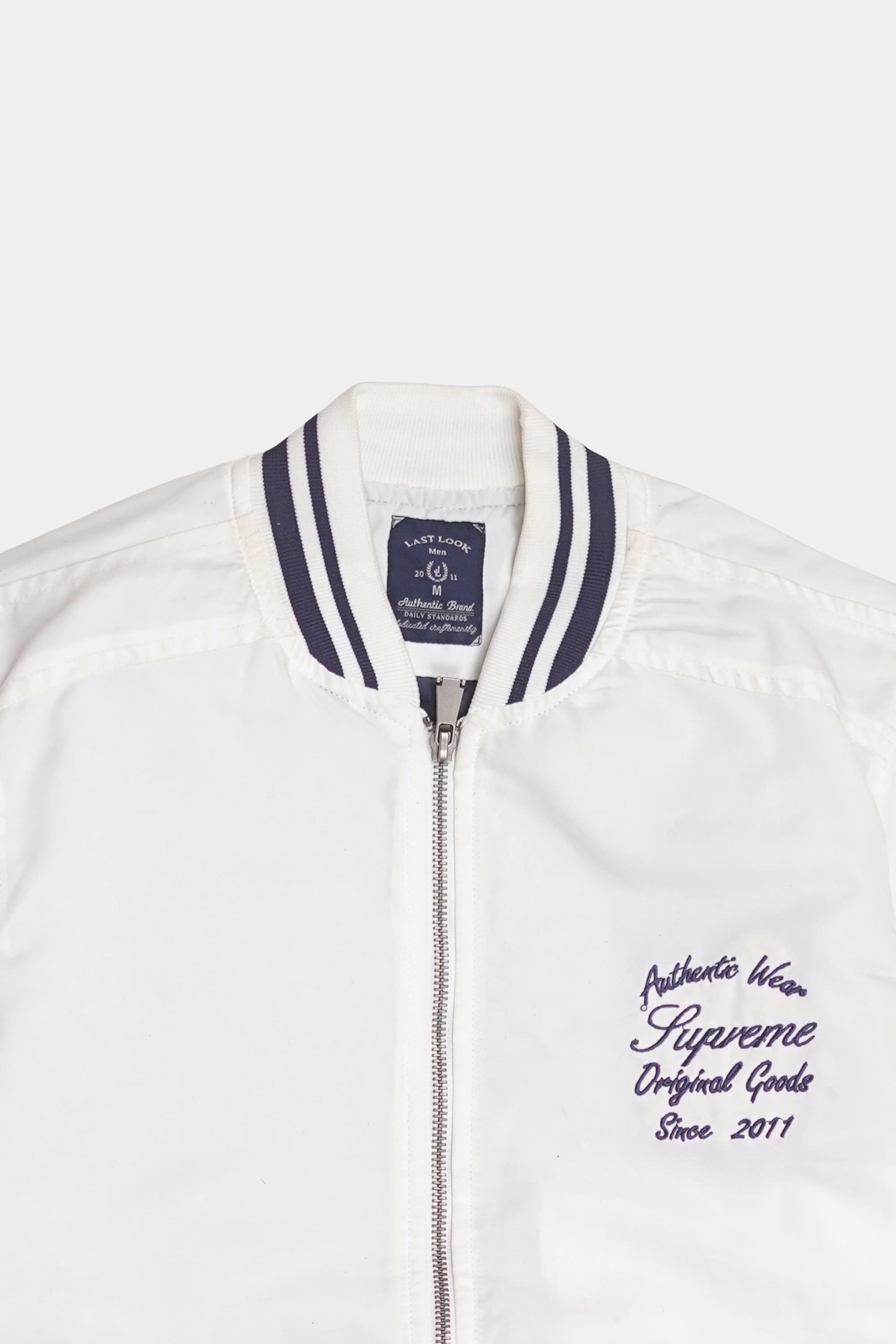 White Men Suede Leather Jacket