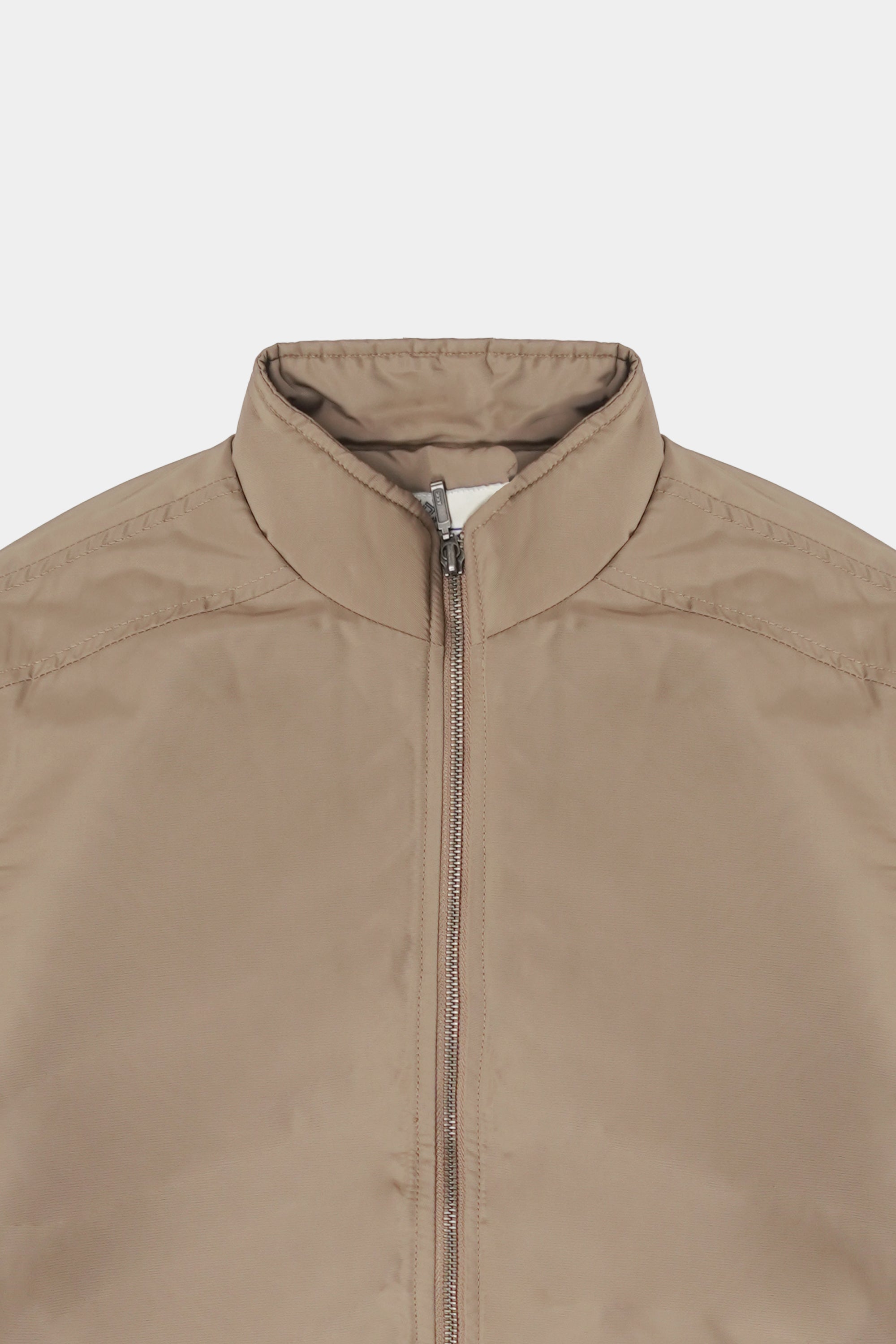 Beige Men Polyster Jacket