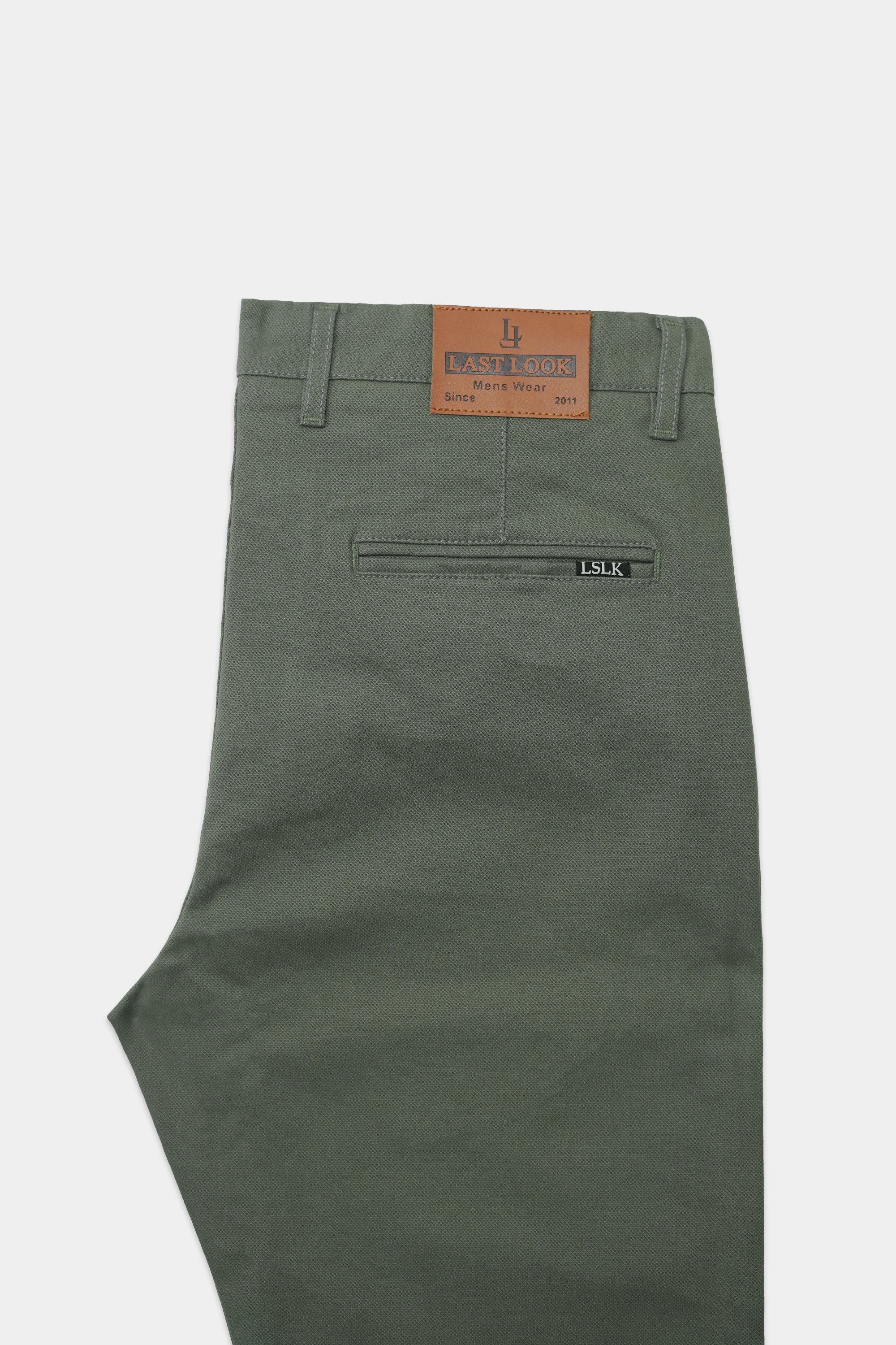 Green Cotton Pant Men