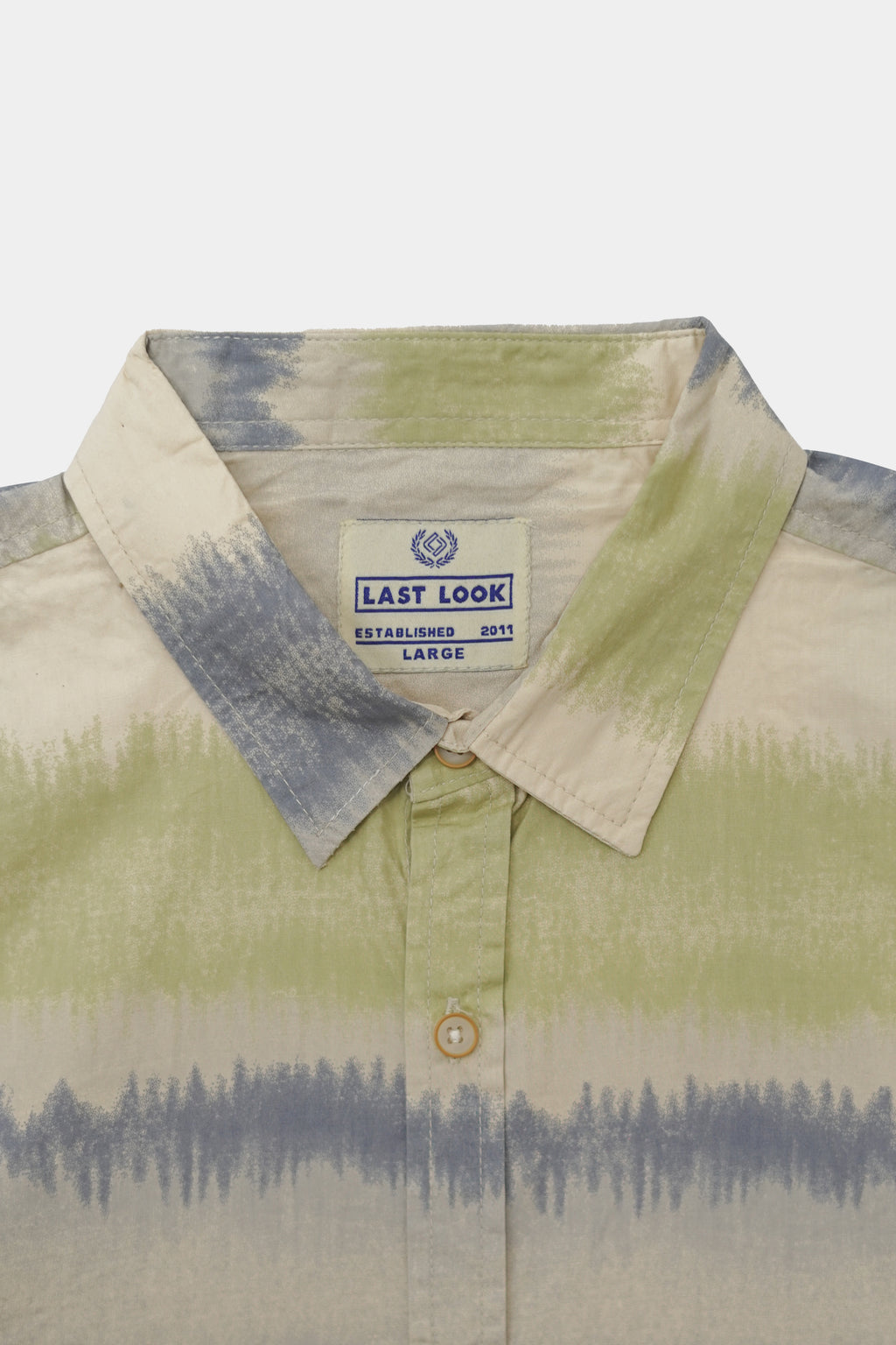 Pastel Wave Tie-Dye Casual Dress Shirt Men