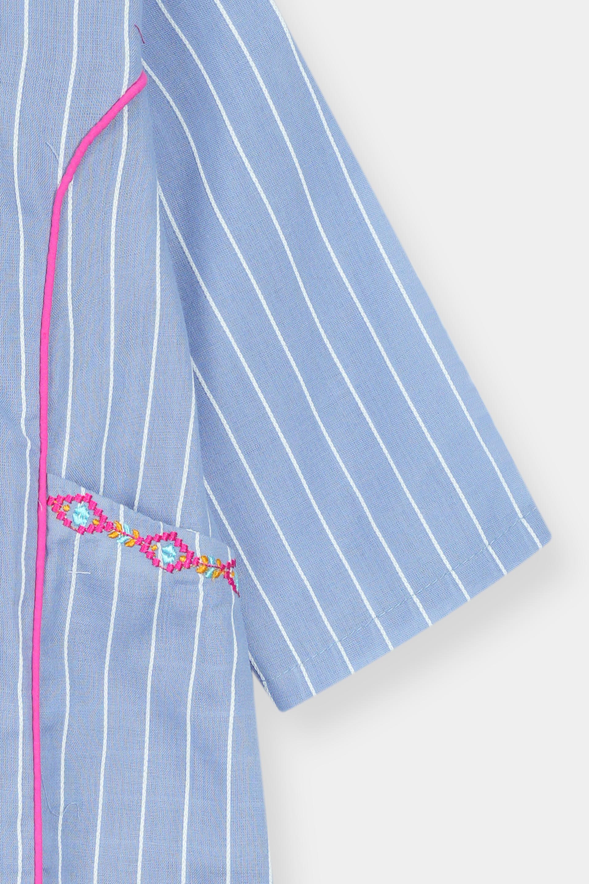 Sky Blue Kurti Girls