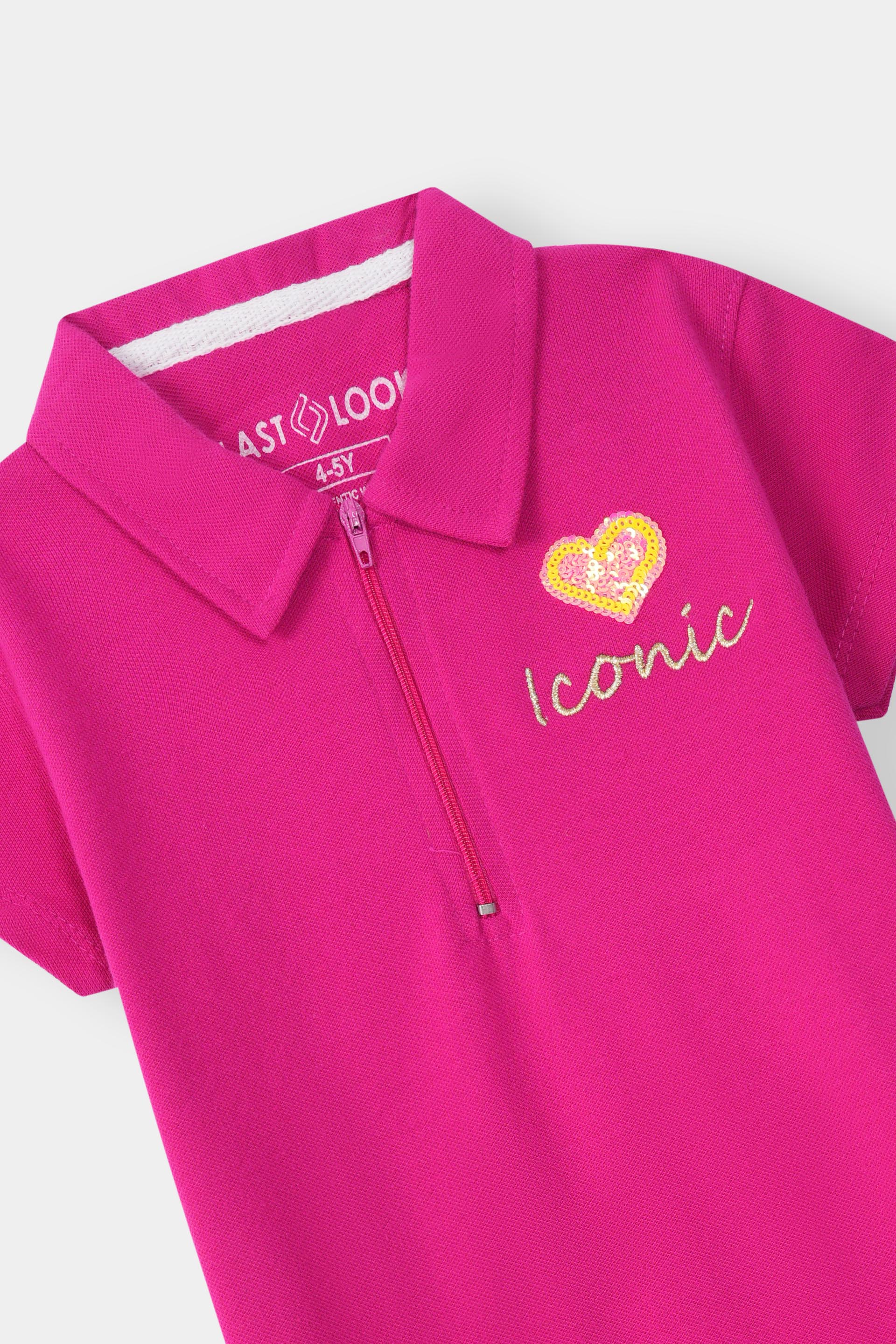 Pink Polo Shirt Girls