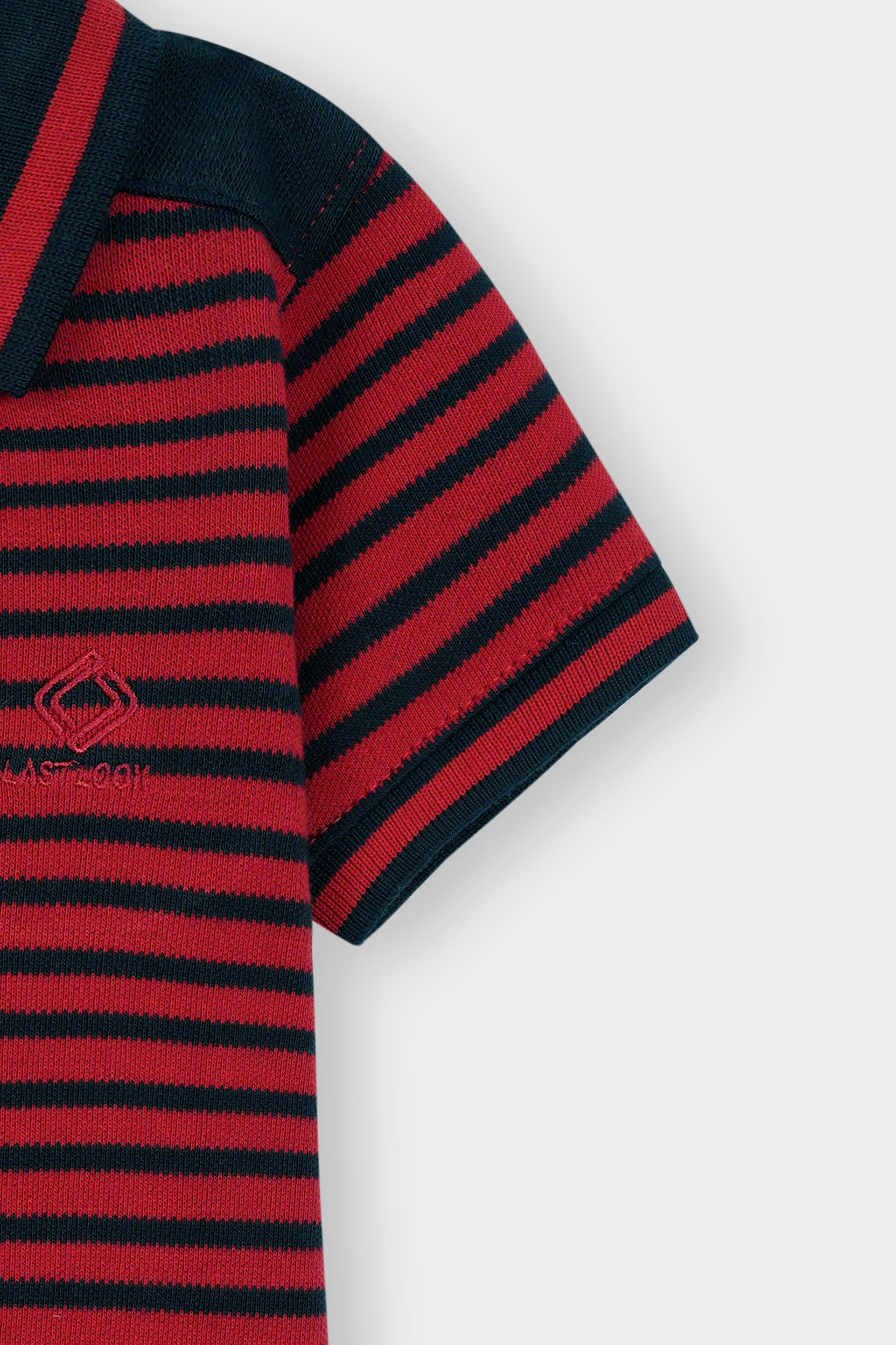 Red Striped Polo Shirt Boys