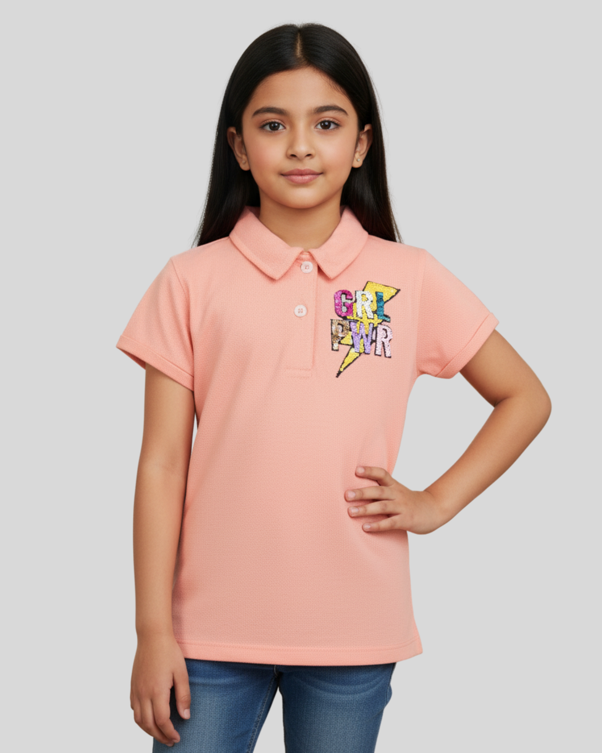 Pink Polo Shirt Girls