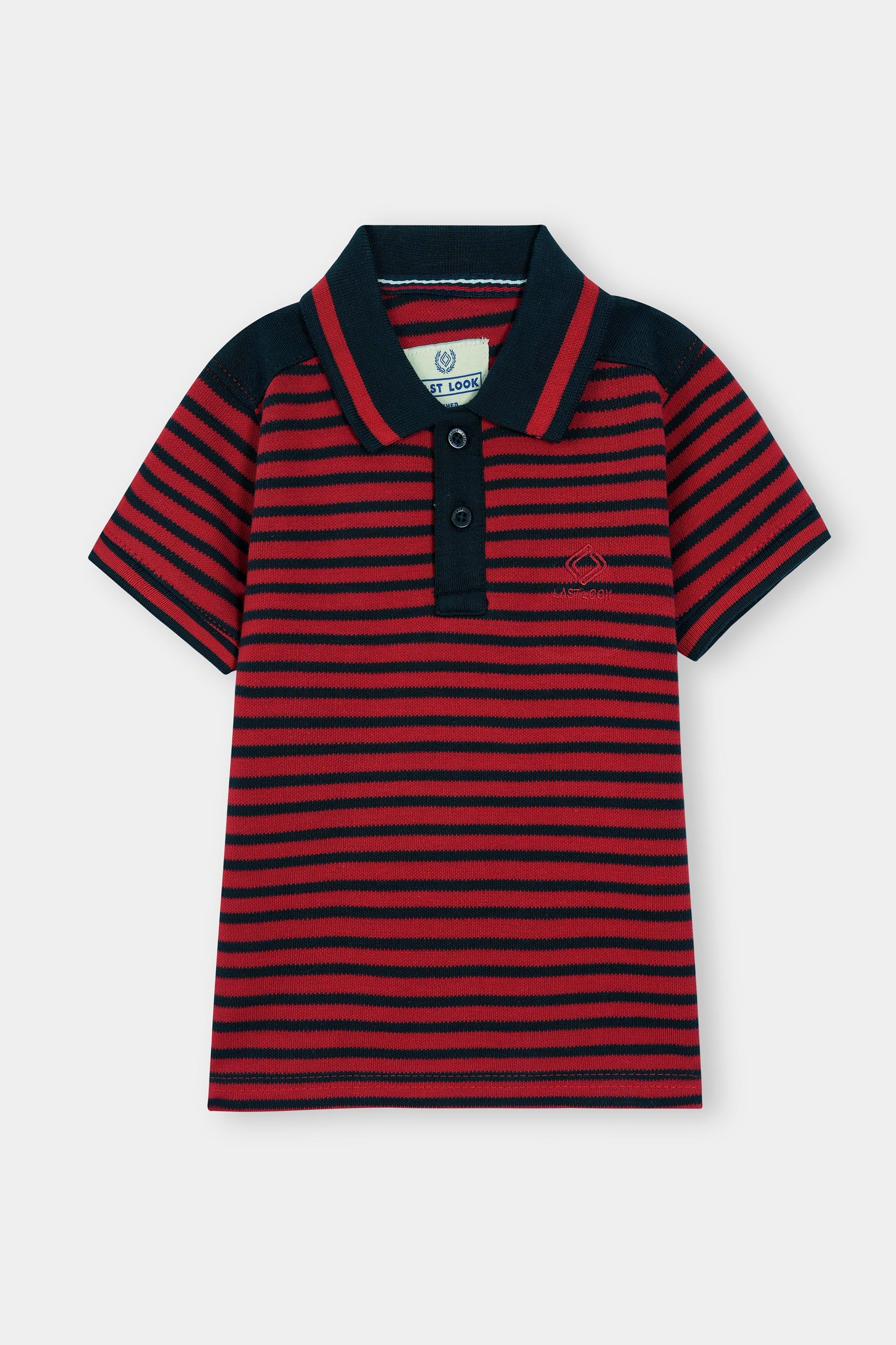 Red Striped Polo Shirt Boys
