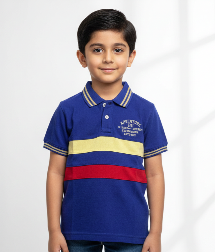 Navy Blue Boys Polo Shirts
