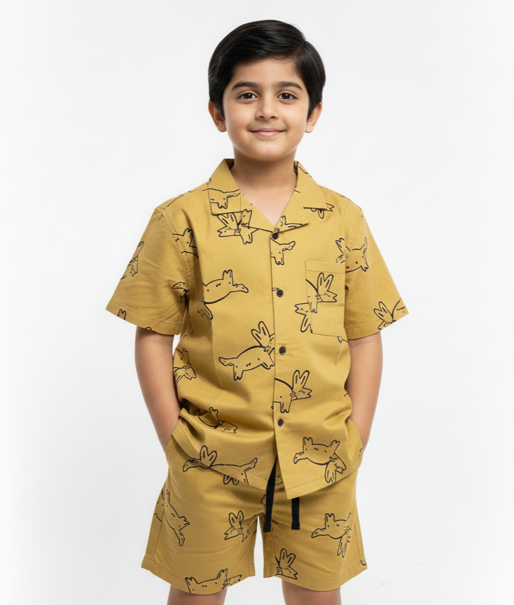 Mustard Niker Suit Boys