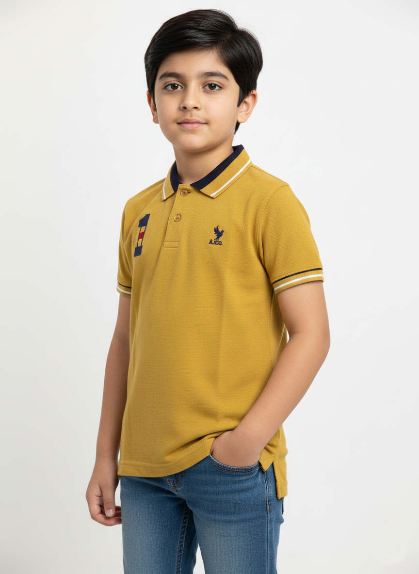 Mustard Polo Boys Shirts