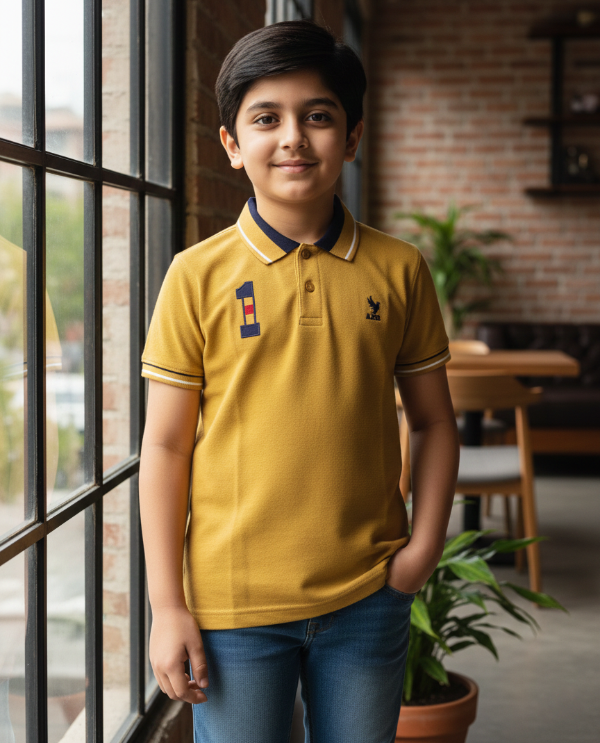 Mustard Polo Boys Shirts