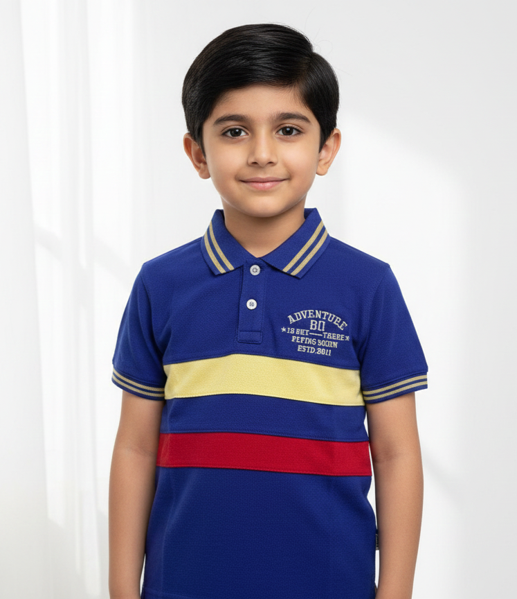 Navy Blue Boys Polo Shirts