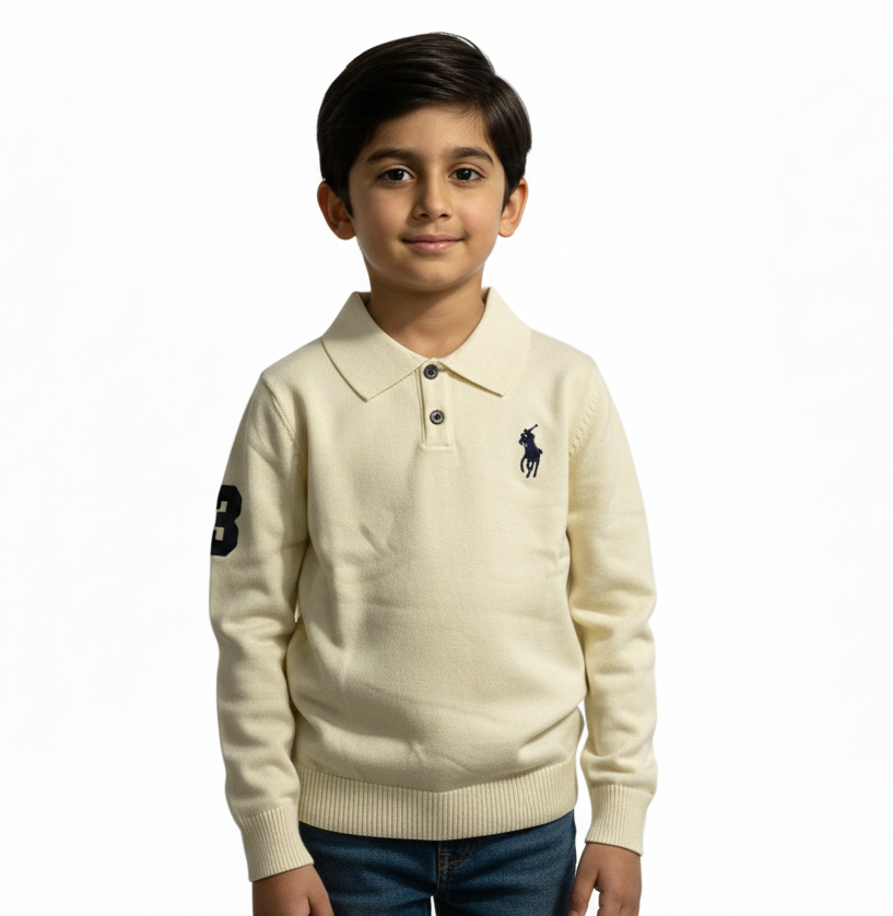White Polo Sweater Boys