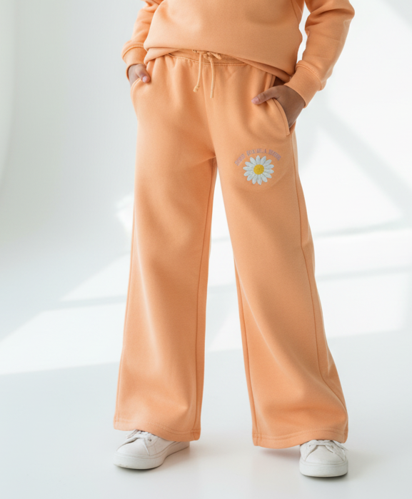 Orange Flower Trouser Girls