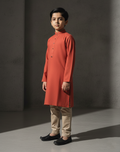 Light Orange Boys Kurta