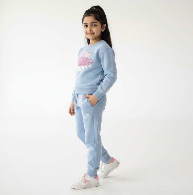 Sky Blue Tracksuit Girls