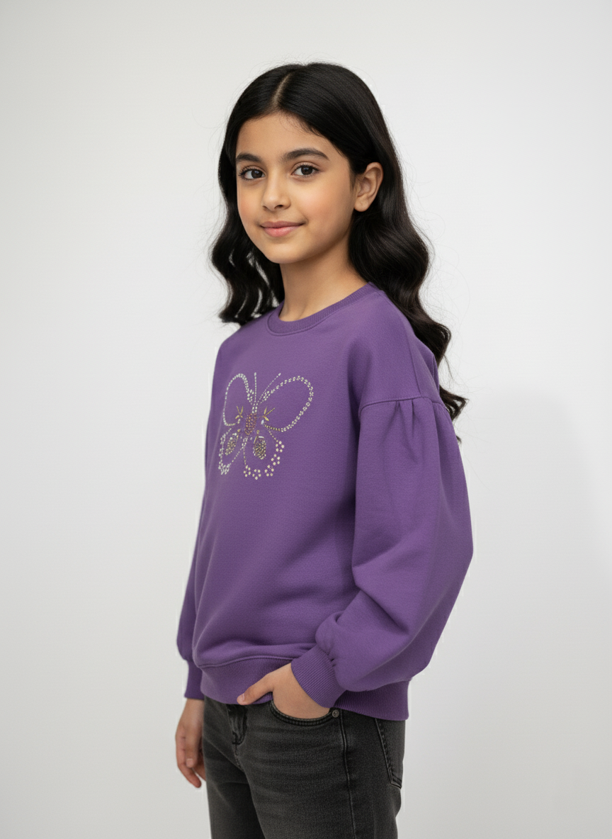 Purple Sweatshirt Girls