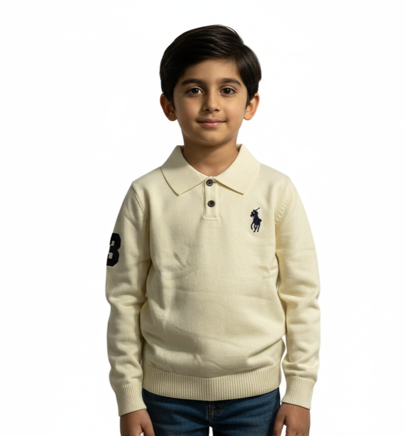White Polo Sweater Boys