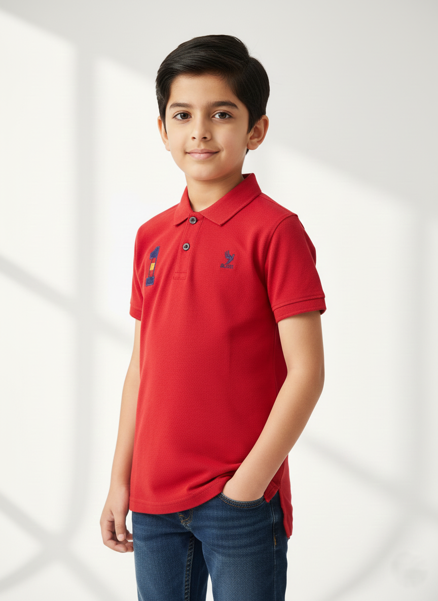 Red Boys Polo Shirts