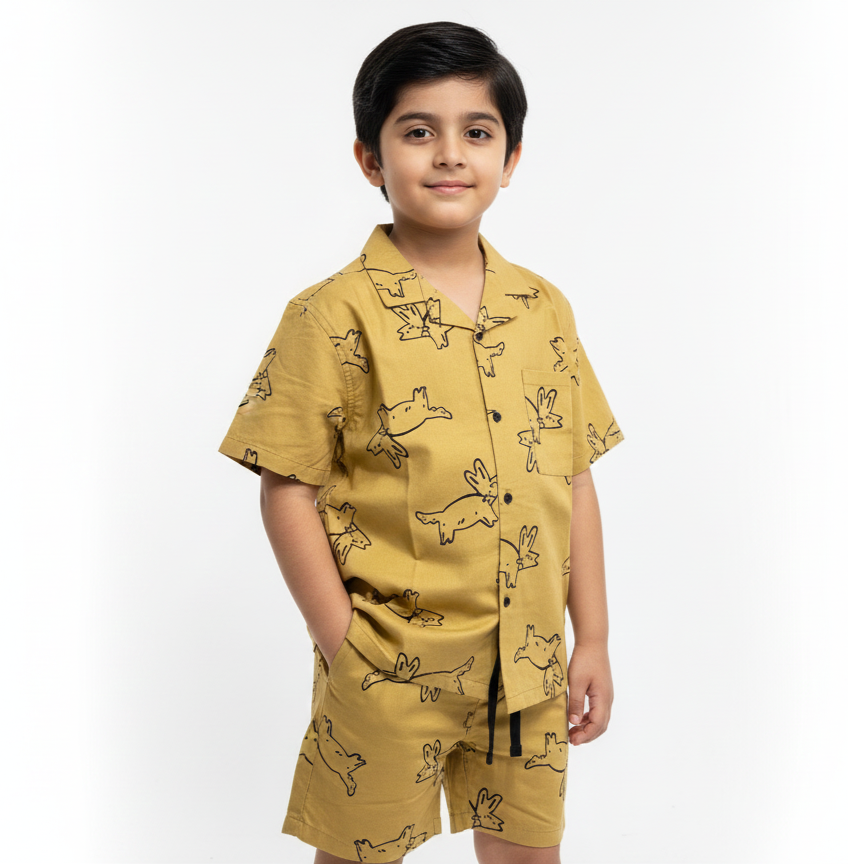 Mustard Niker Suit Boys