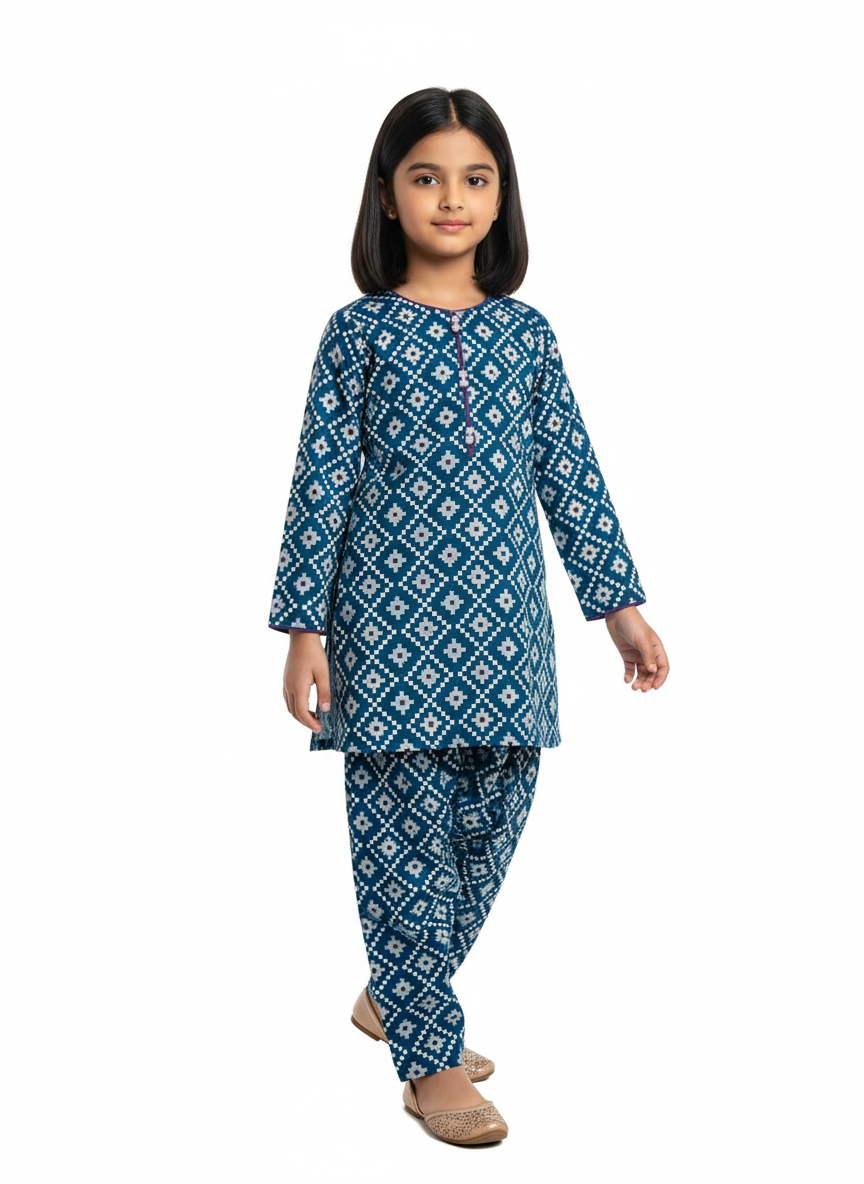 Pearl Blue Suit Girls