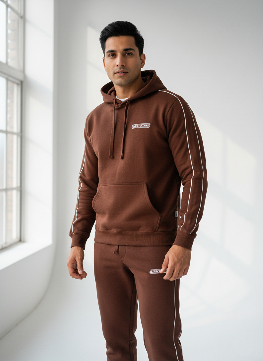 Brown Lastlook Tracksuit Men