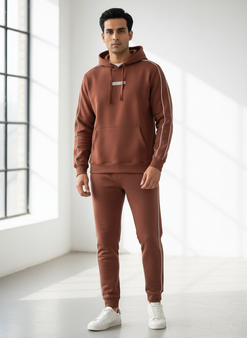 Brown Lastlook Tracksuit Men