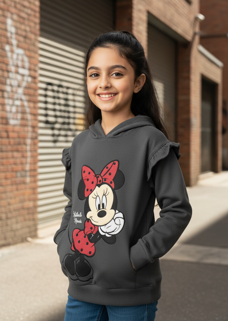 Charcoal Hoodie Girls