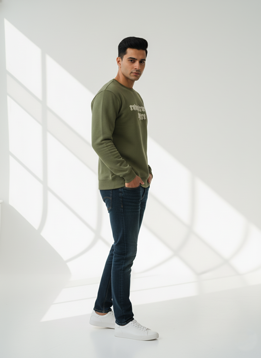 Green Sweatshirt Men