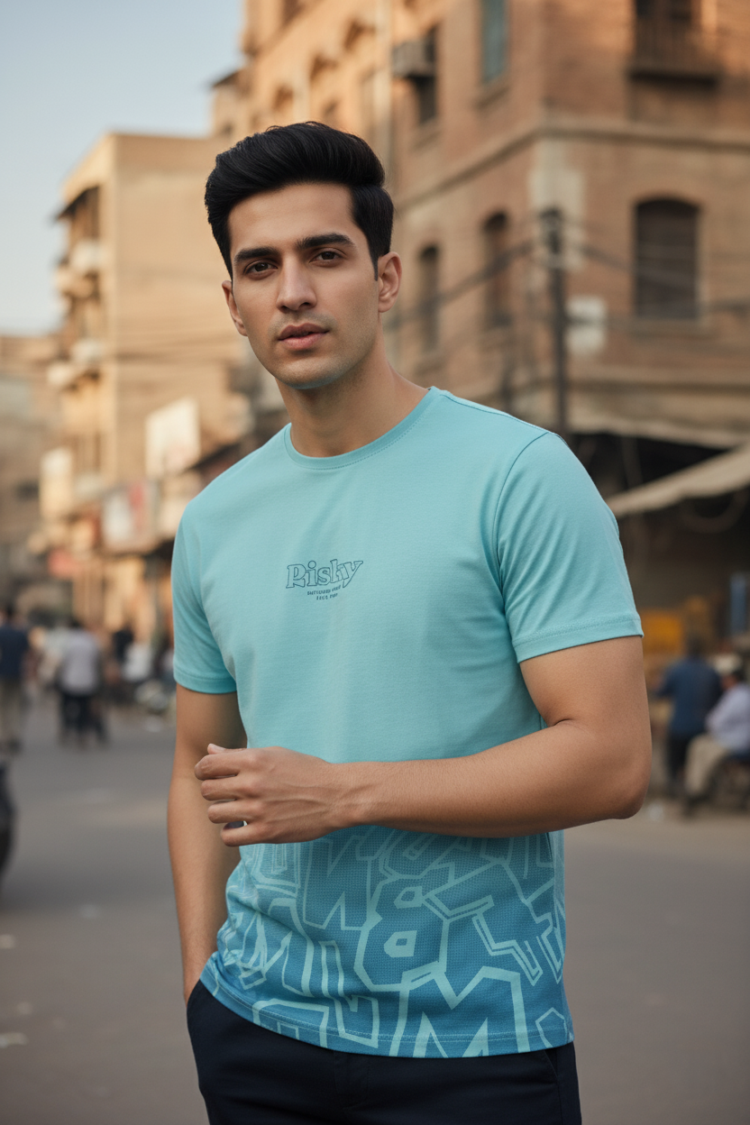 Sky Blue T-Shirt Men