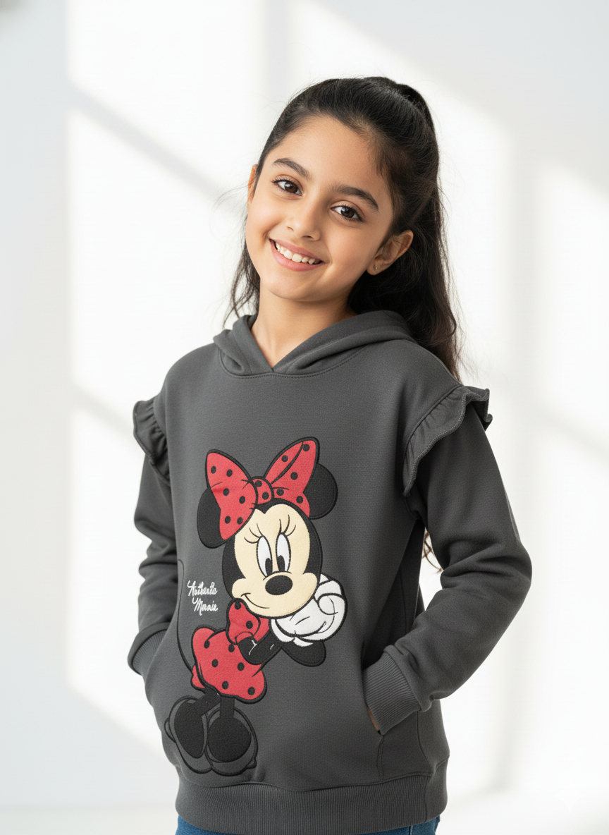 Charcoal Hoodie Girls