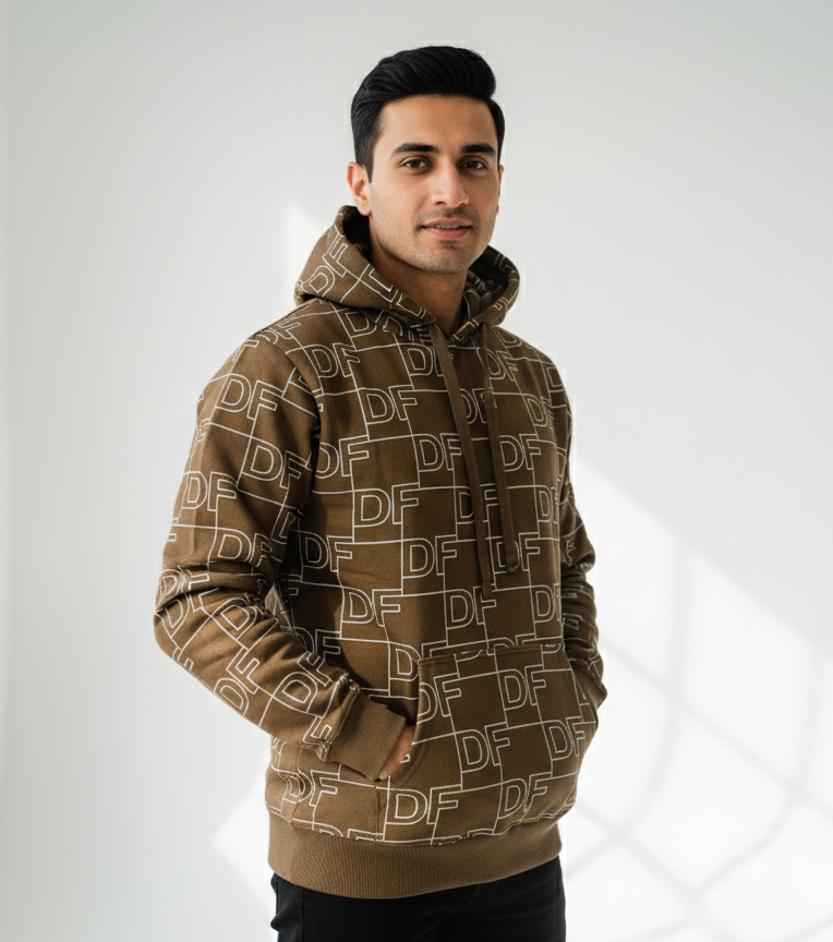 Brown DF Hoddie Men