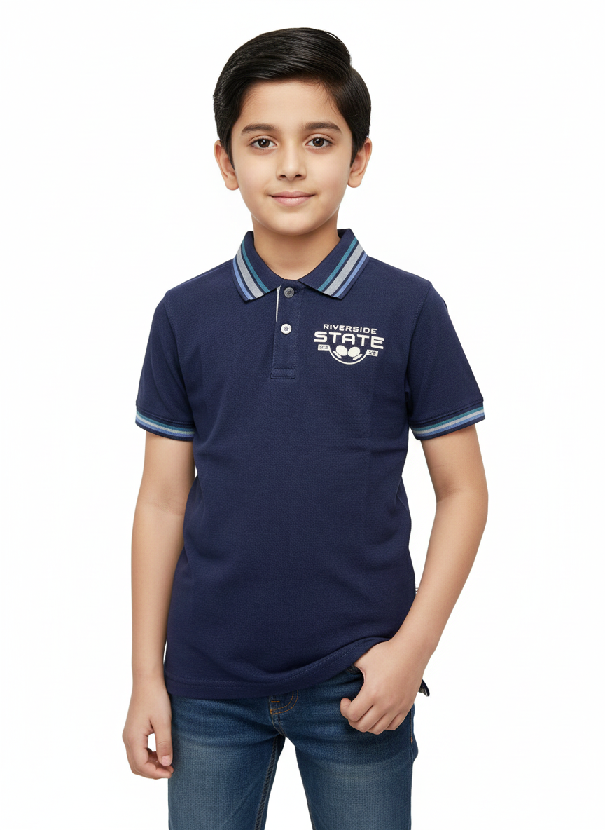 Navy Blue Polo Boys Shirts