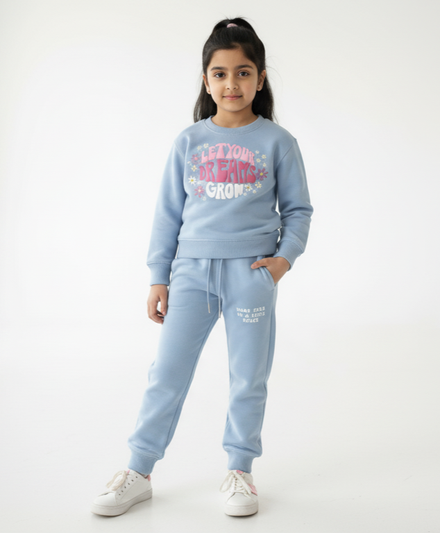 Sky Blue Tracksuit Girls