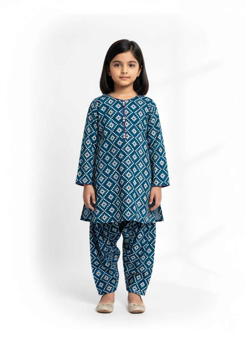 Pearl Blue Suit Girls