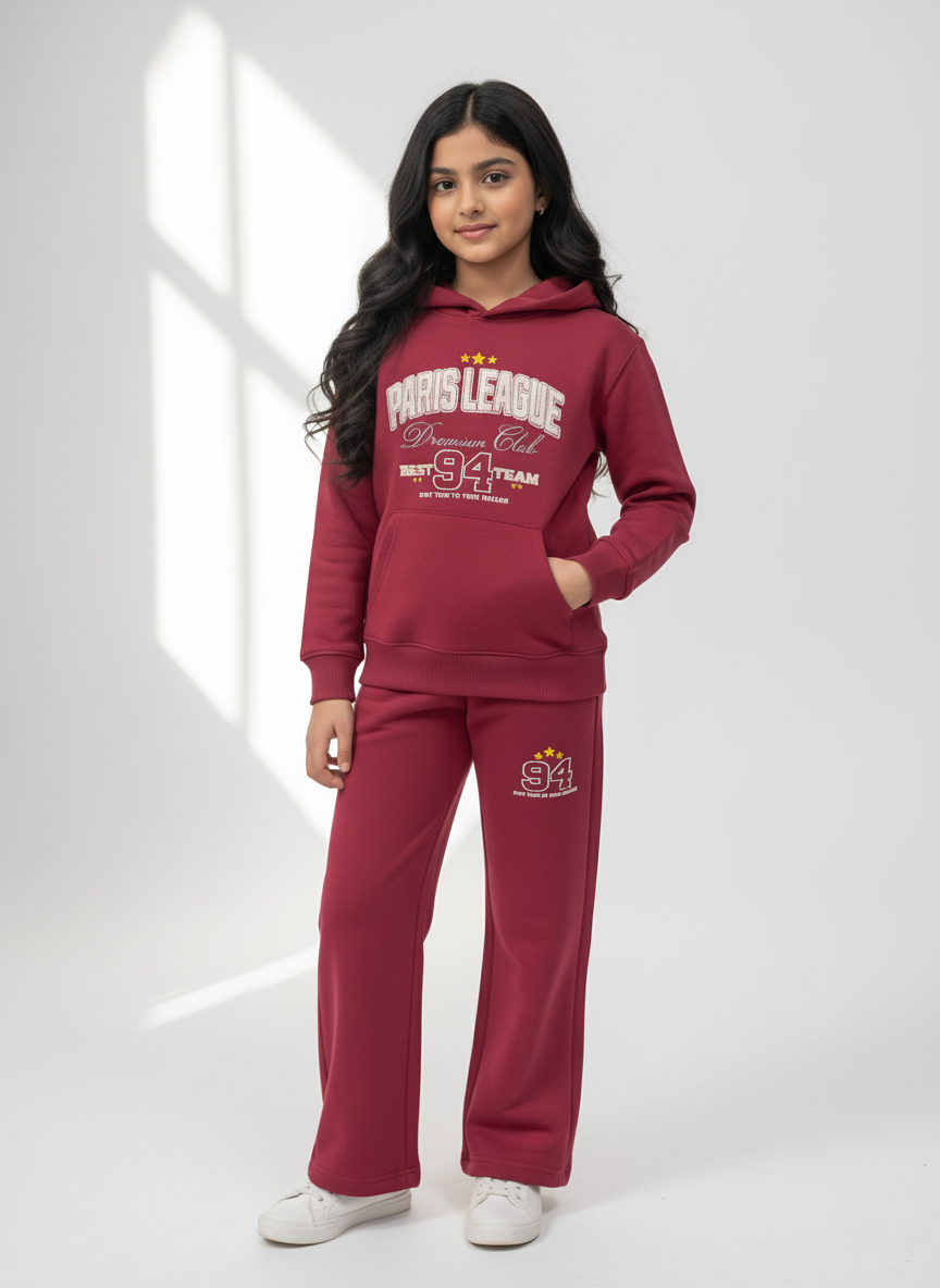 Maroon Tracksuit Girls