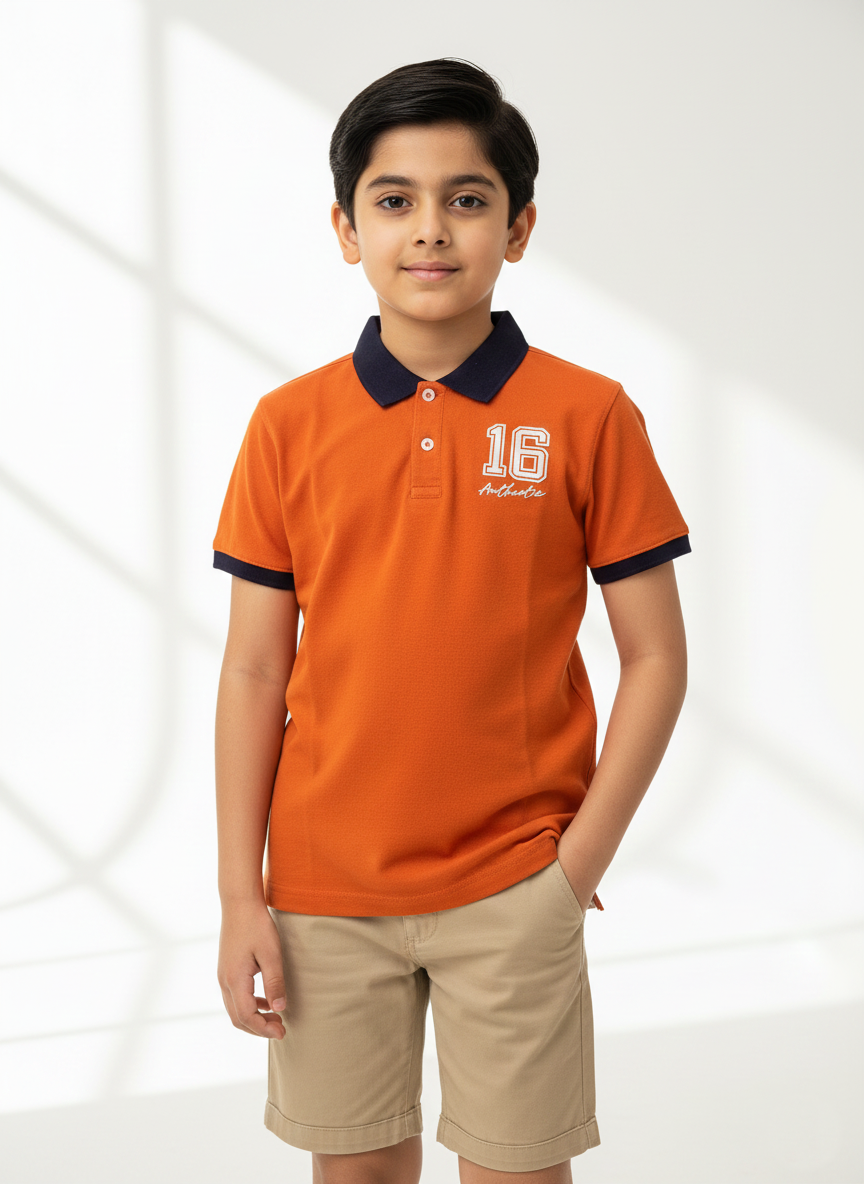 Orange Boys Polo Shirts