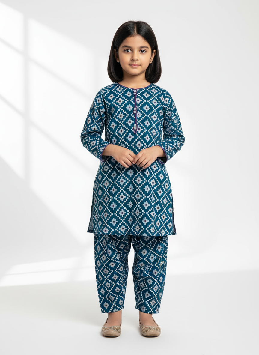 Pearl Blue Suit Girls