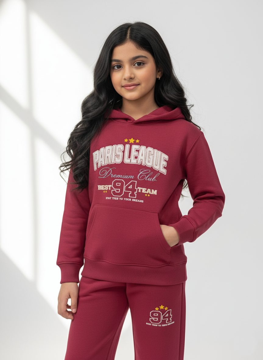 Maroon Tracksuit Girls