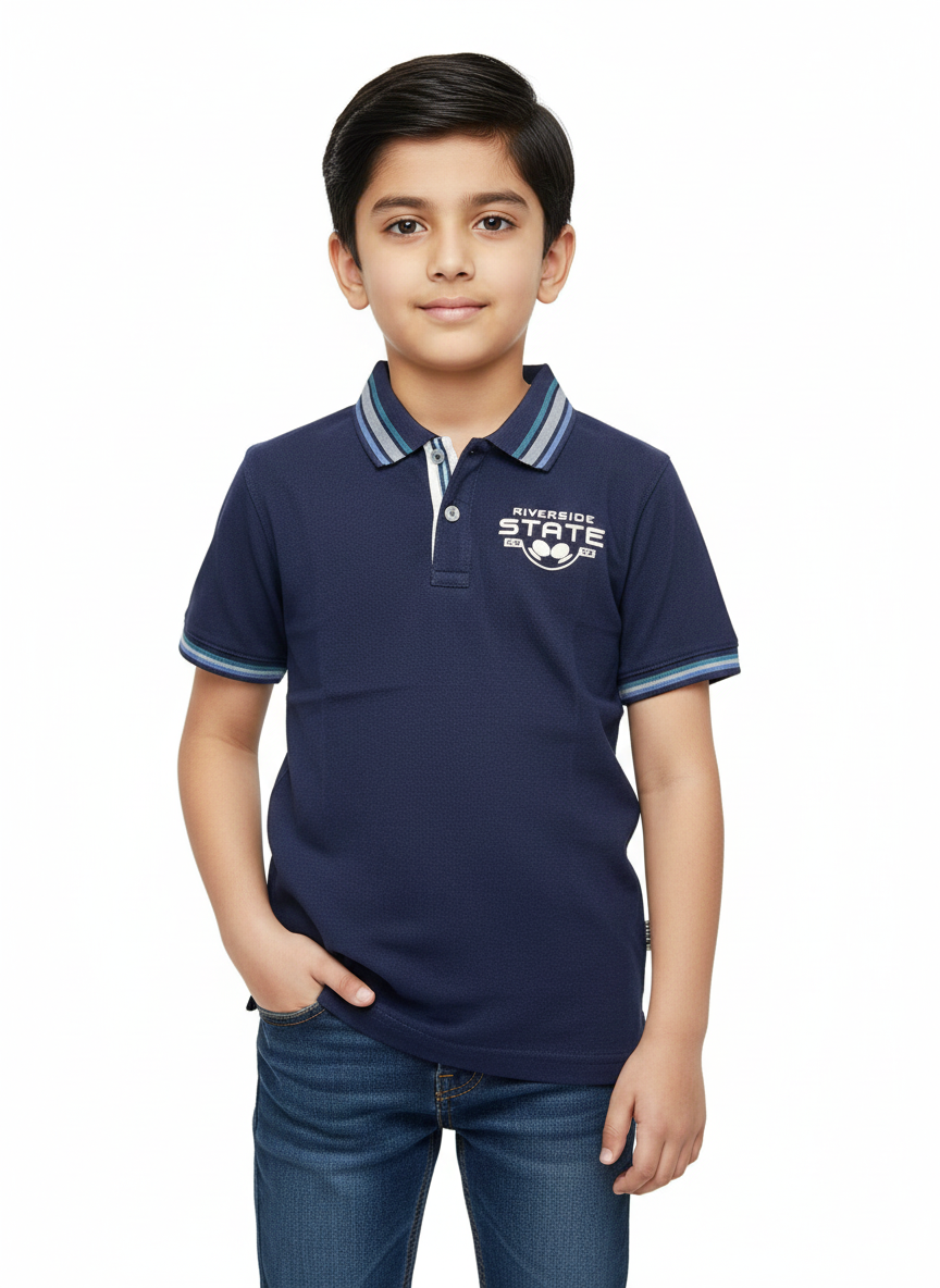 Navy Blue Polo Boys Shirts
