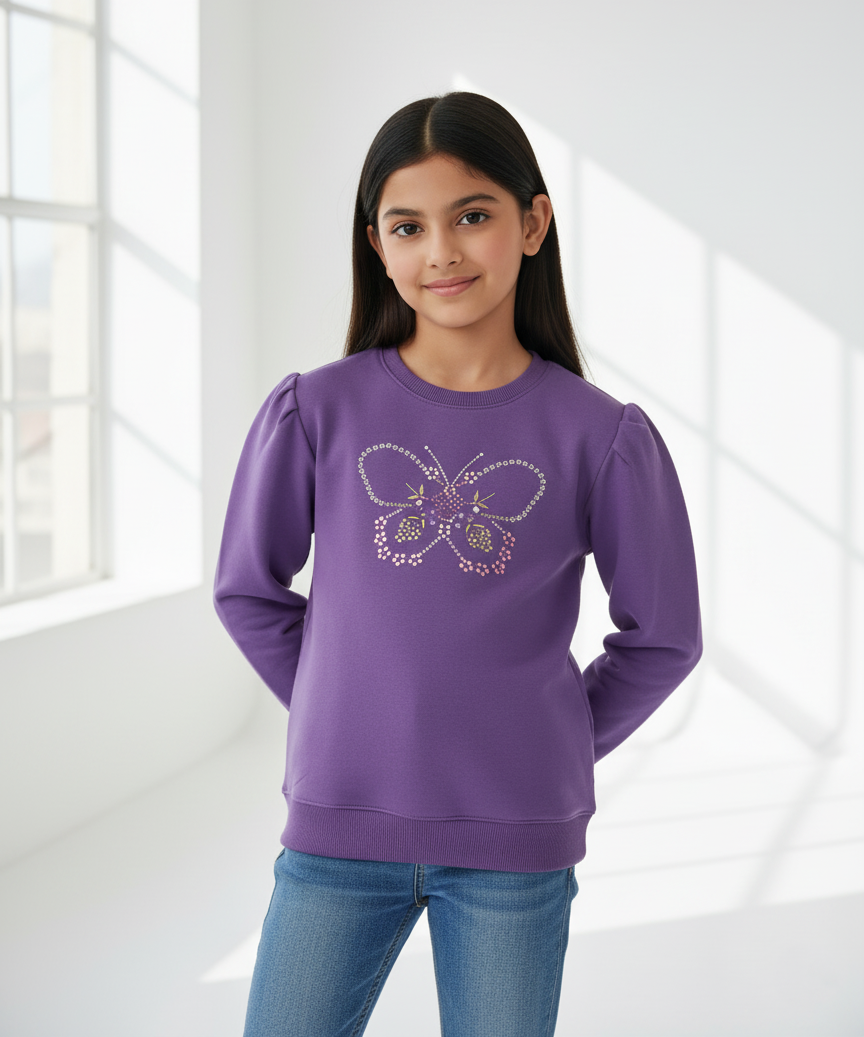 Purple Sweatshirt Girls