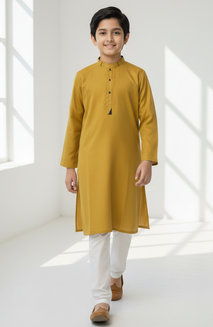 Yellow Kurta Boys