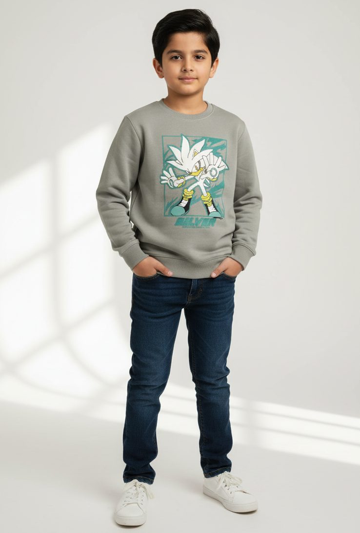 Grey Sweatshirt Boys