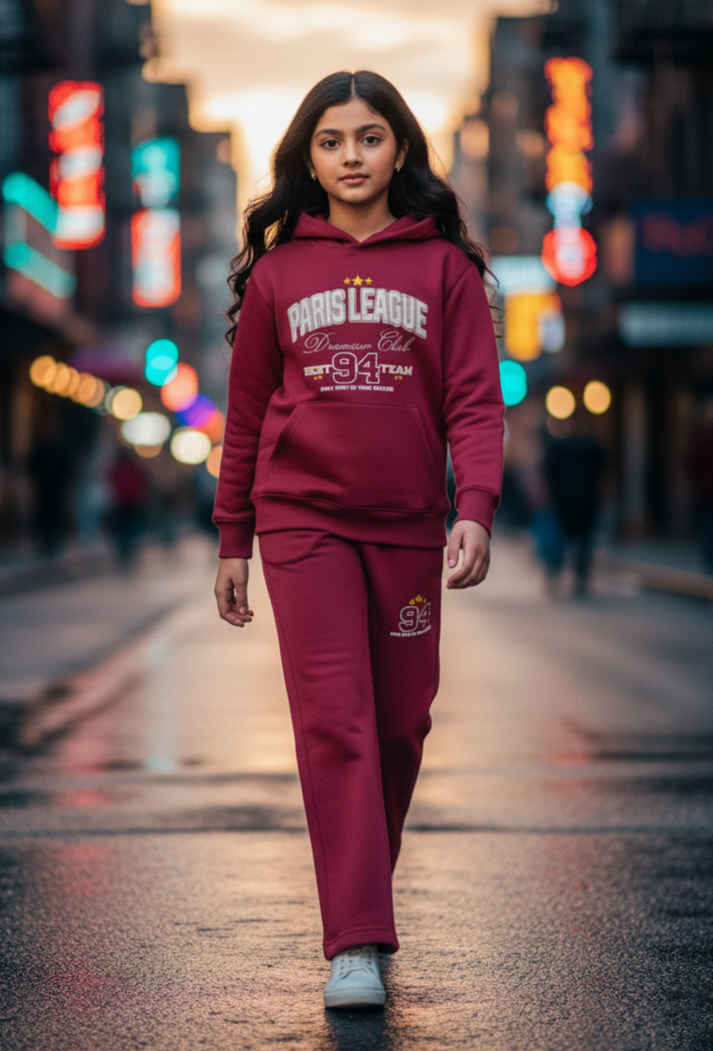 Maroon Tracksuit Girls