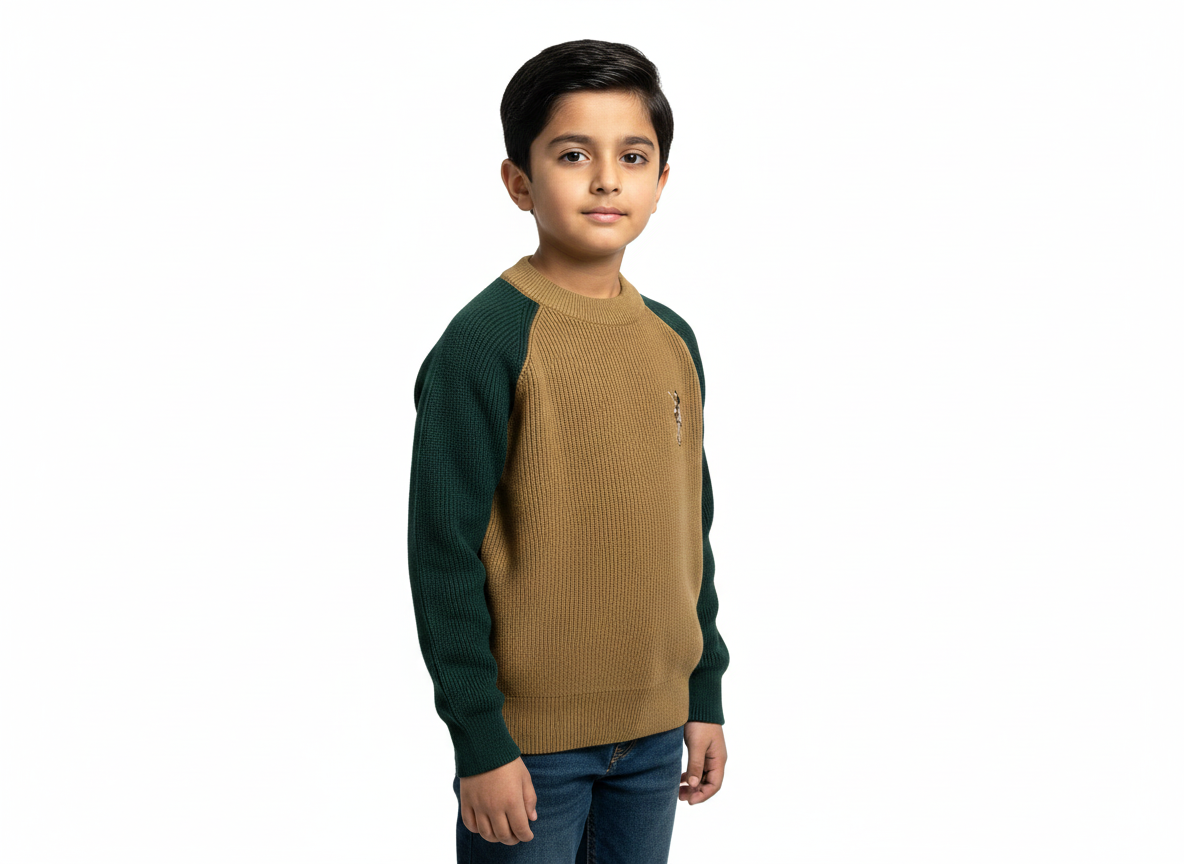 Brown & Green Sweater Boys
