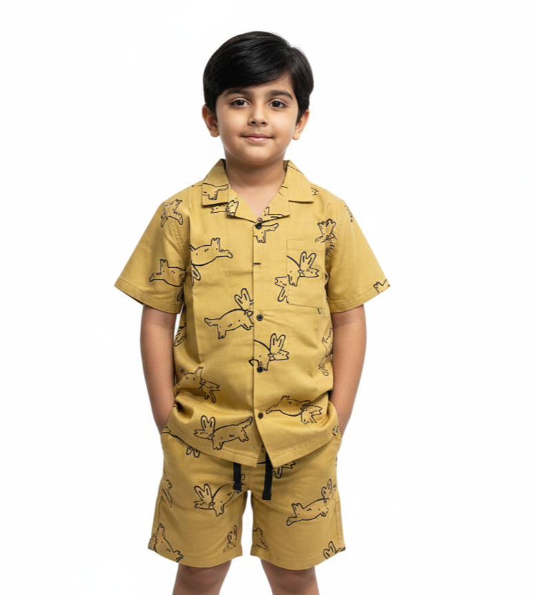 Mustard Niker Suit Boys