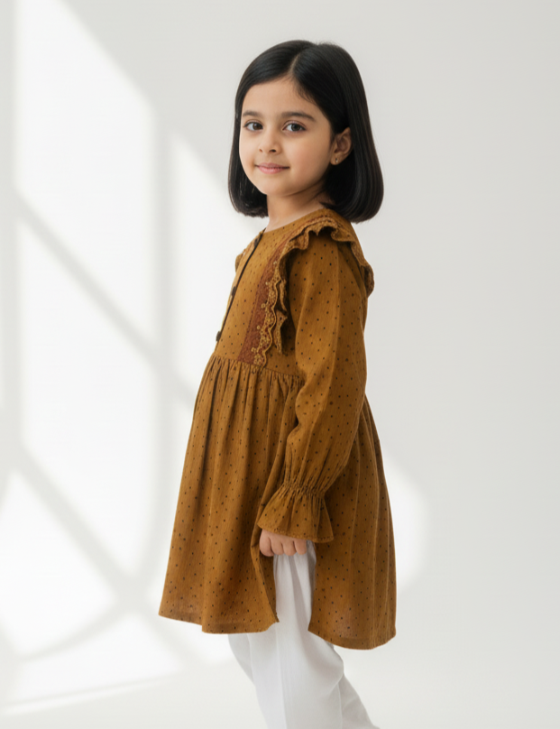 Brown Kurti Girls