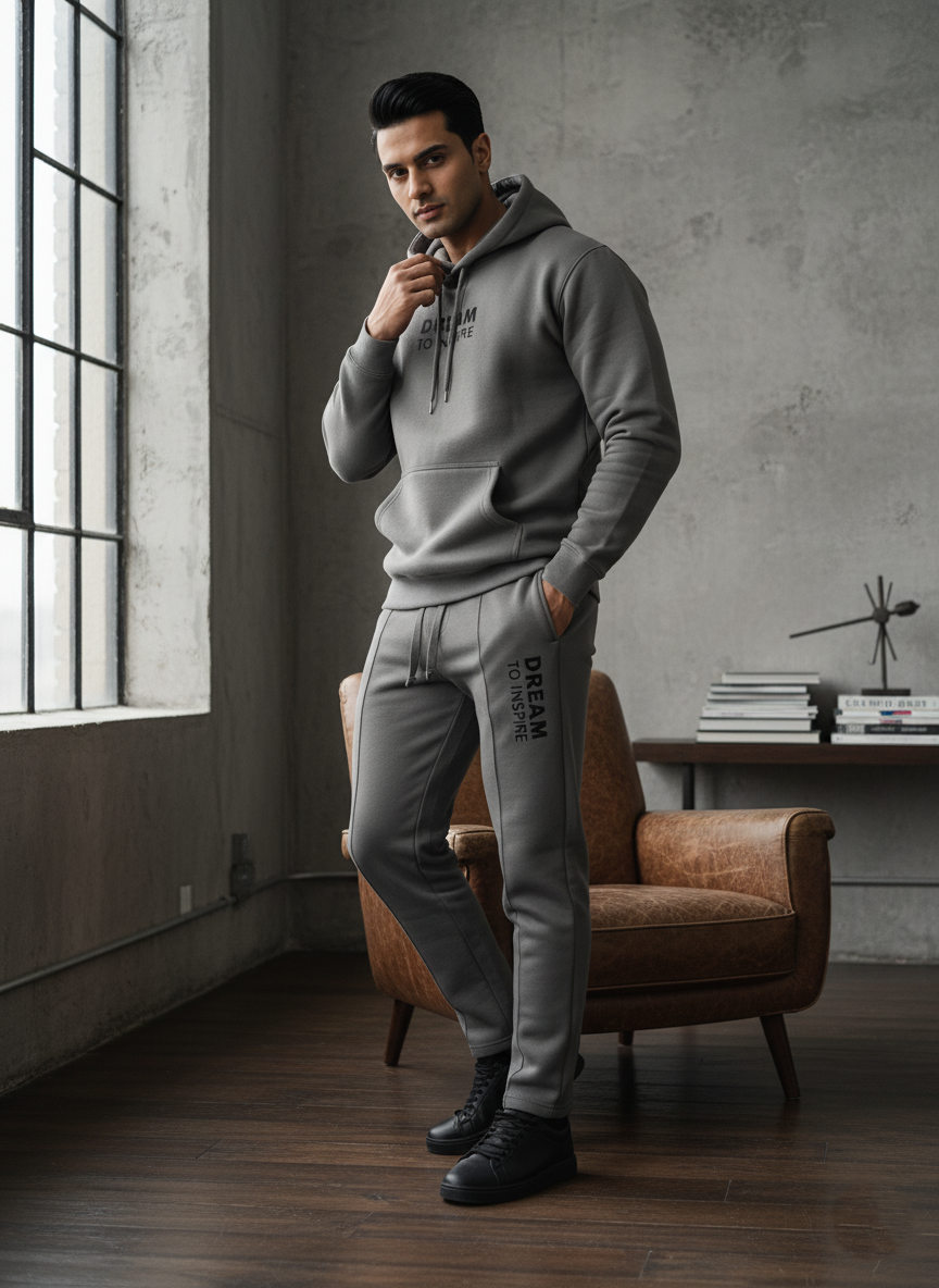 Grey Inspire Tracksuit Men