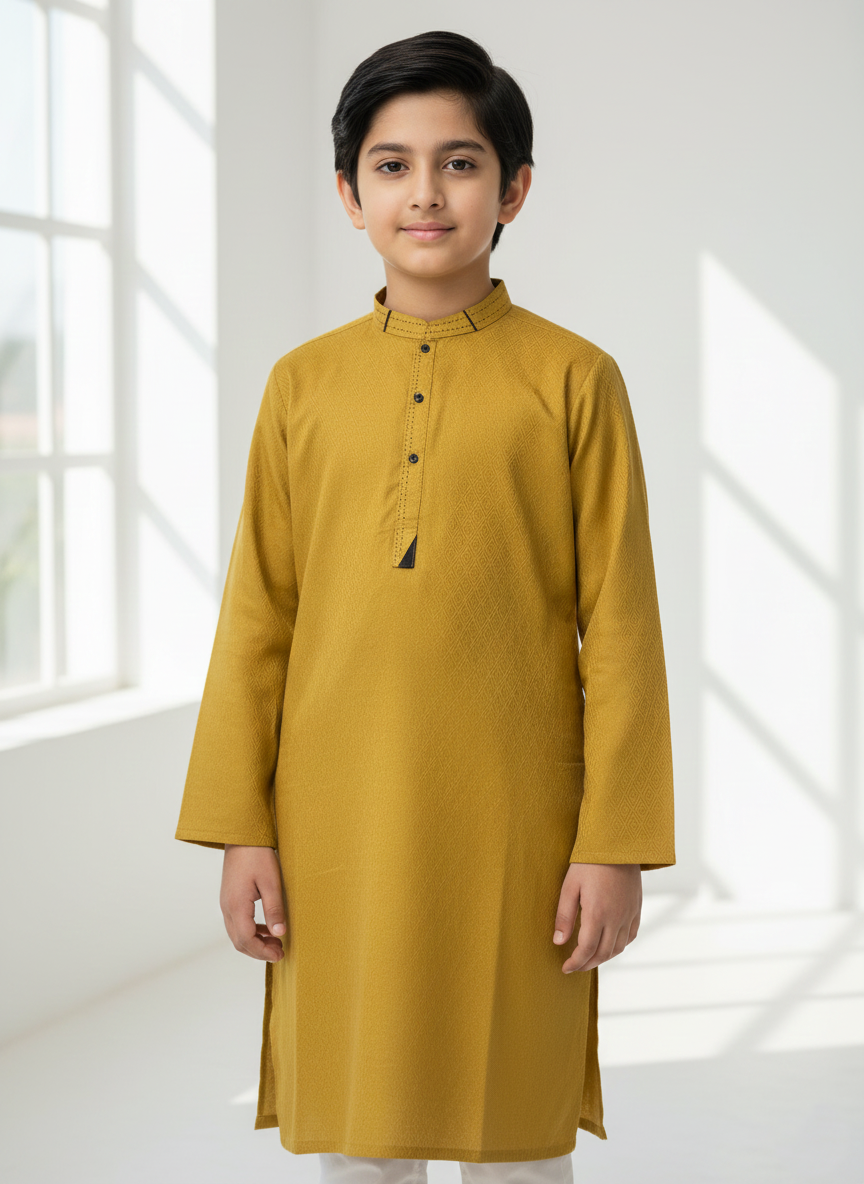 Yellow Kurta Boys