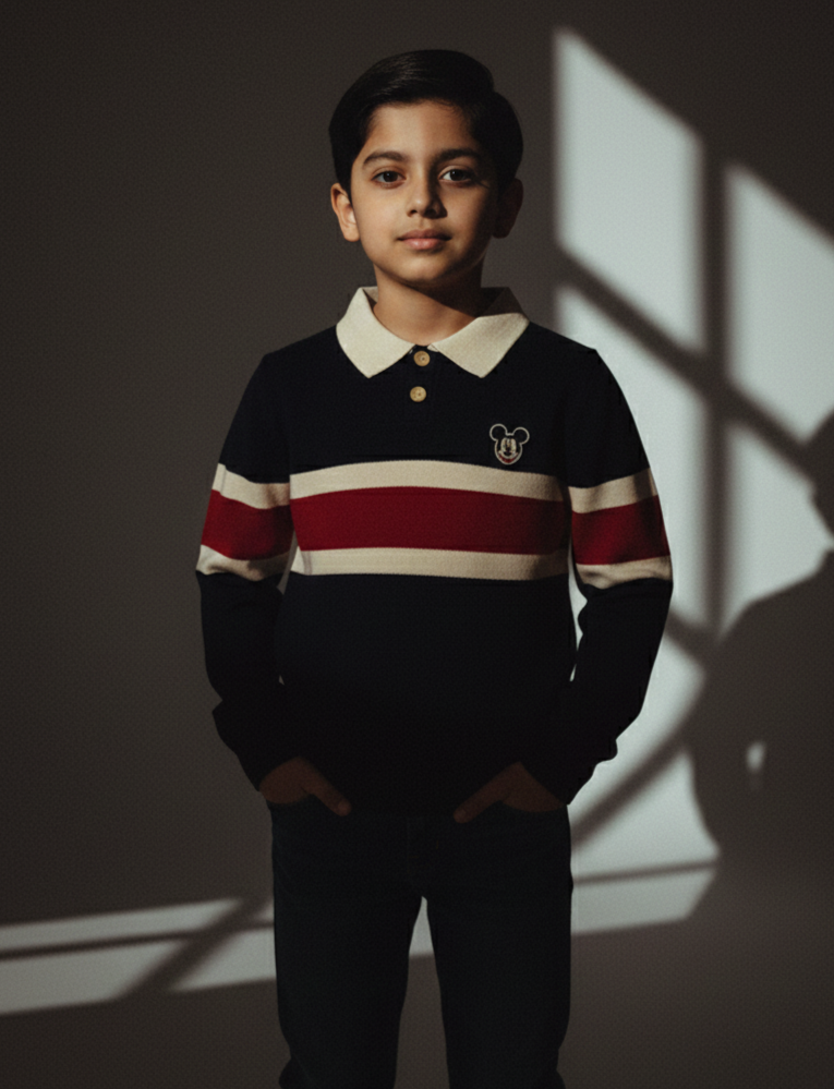 Navy & Red Sweater Boys