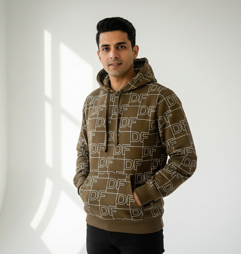 Brown DF Hoddie Men